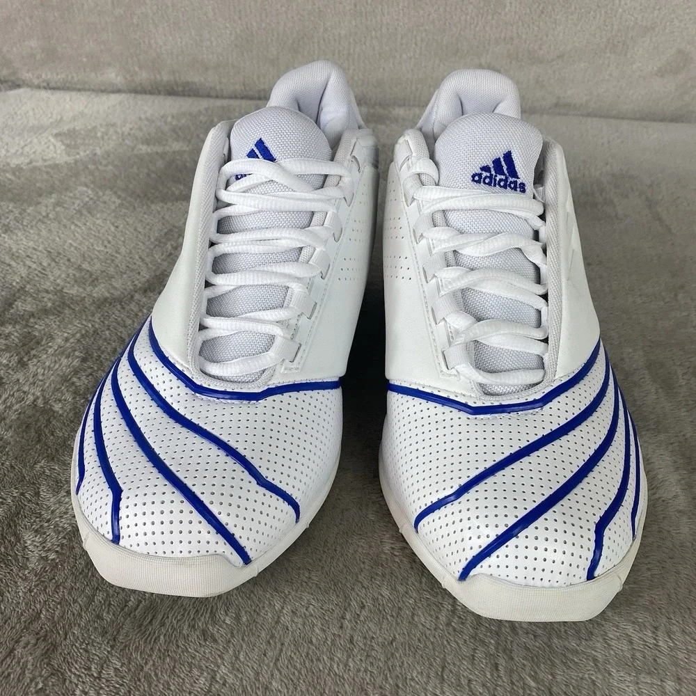 Adidas TMac 2 Restomod Men's Basketball Shoes Size 8.5 White Blue Leather NEW